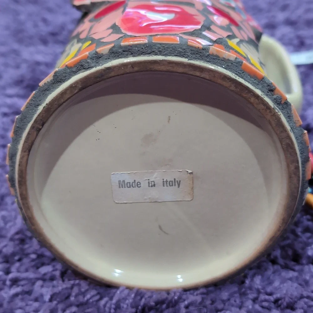 Mosaic Abstract Art Face Pitcher - Picture 10 of 10